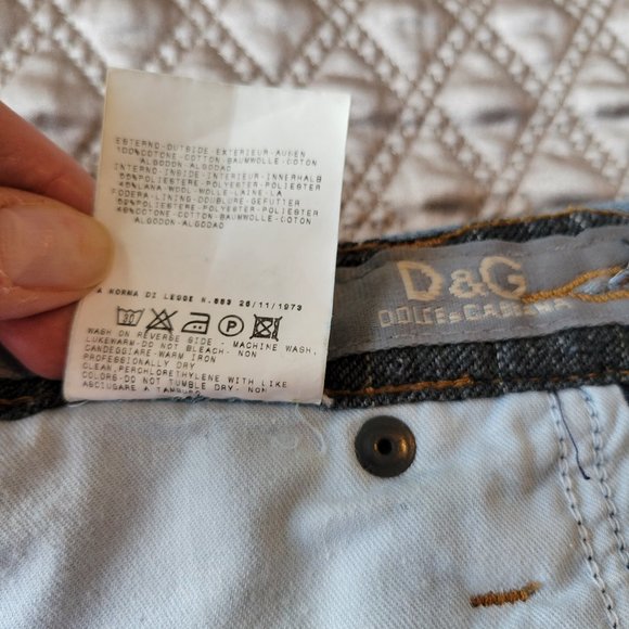 D&G Dolce & Gabbana Jeans - 31 Waist - Mens - Made In Italy - Designer - Trendy - Picture 9 of 15